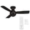 Wac Orb Indoor and Outdoor 3-Blade Smart Flush Mount Ceiling Fan 44in Matte Black with Remote Control F-004 - alternate 2